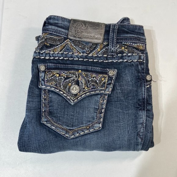 Grace in LA Low Rise Bootcut Denim Jeans - Size 29 - Picture 5 of 7